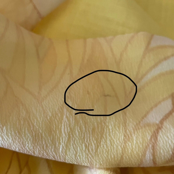 Vintage Yellow Orange Chiffon Sleeveless Fit and Flare Dress Malia Hawaii Tiki - Picture 7 of 14